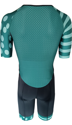 Nice combinaison de roller green stripes + dots