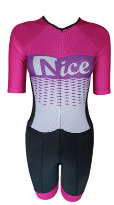 Nice inline skating suit pink/purple/black