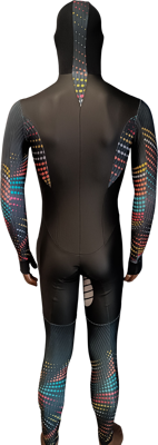 Nice rubber speed suit power x african dots