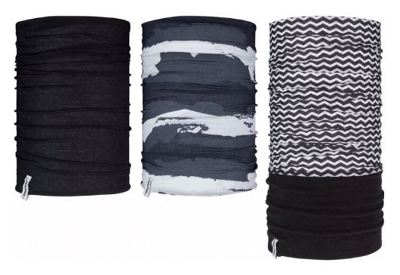 Neckwarmer set of 3 black'/blue