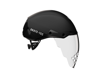 shorttrack helm 025 zwart