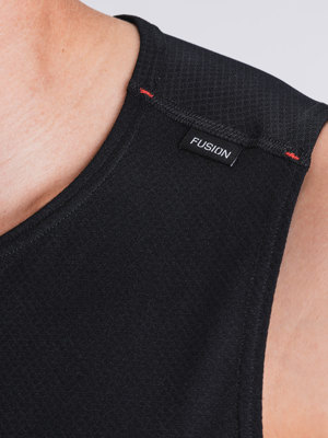 Fusion mens Run singlet black
