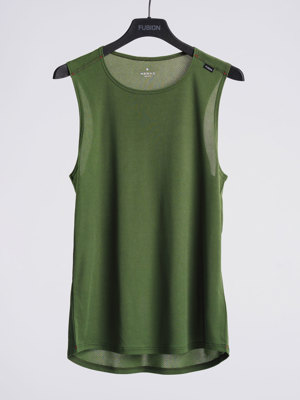 Fusion mens Run singlet green