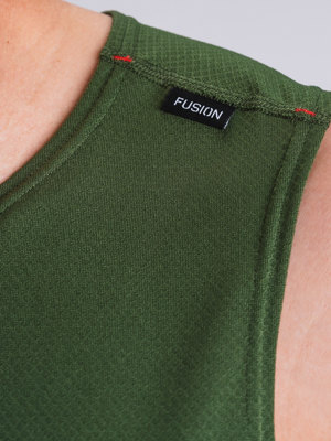 Fusion mens Run singlet green