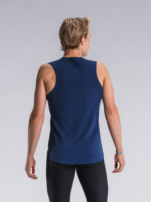 Fusion mens Run singlet night blue