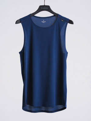 Fusion mens Run singlet night blue