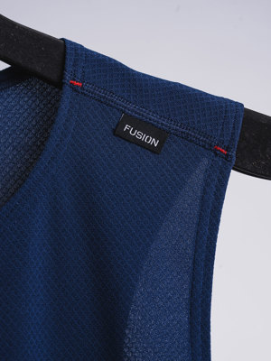 Fusion mens Run singlet night blue