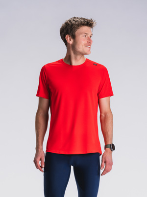 Fusion mens Run t-shirt red