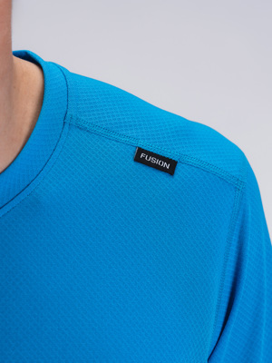 Fusion mens Run t-shirt surf blue