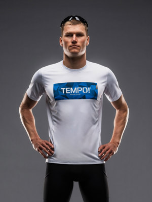 Fusion mens Tempo! t-shirt white brand