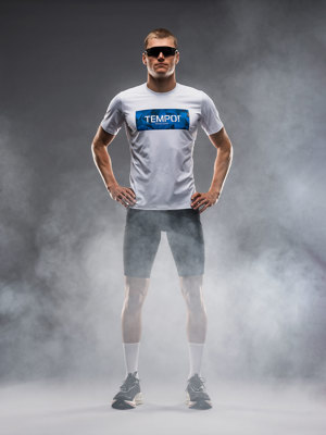 Fusion mens Tempo! t-shirt ocean brand