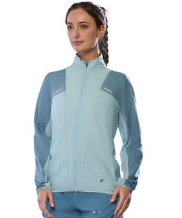 Mizuno tech light jacket women citadel/cloud blue