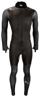Gummi-Speed-Anzug 2.0 schwarz/schwarz