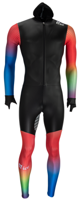 Nice rubber schaatspak power x rainbow