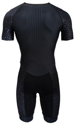 Nice Inline-Skating-Anzug purple dots short-sleeve