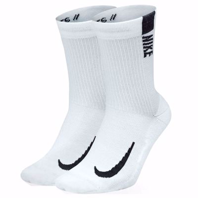 Multiplier High Socks 2 Pack White