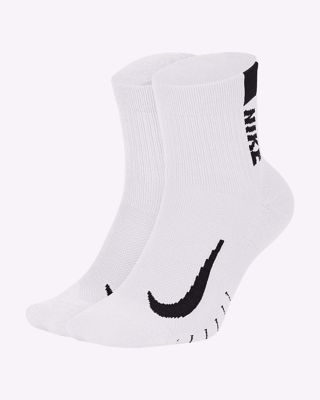 Multiplier Ankle Socks 2 Pack White