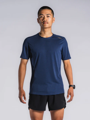 Fusion mens Run t-shirt night blue