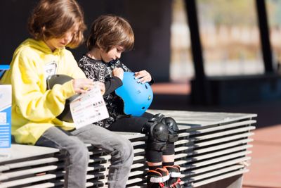 Powerslide kids allround helmet Cyan