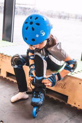 Powerslide kids allround helmet Cyan