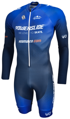Powerslide Skate suit world bleu long sleeve 2021