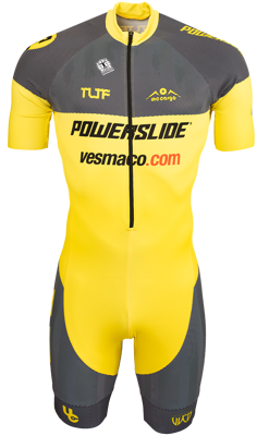 Powerslide inline skating suit Team yellow