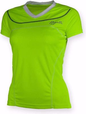 Miral Running T-shirt Dames fluor geel/wit