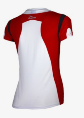Rogelli Running shirt Eabel s/s Woman White/Red/Black