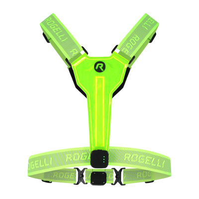 Rogelli Gilet LED USB - jaune fluo