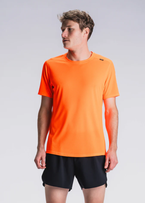 Fusion mens run t-shirt orange