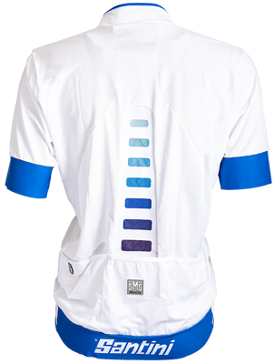 Santini Cycleshirt Short Sleeve Fashion Anatomic Cut White/Blue