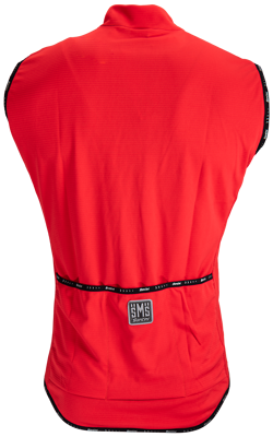 Santini Cycleshirt Zip 75 Sleeveless Red