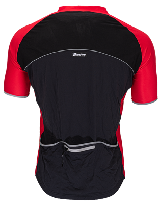 Santini Cycleshirt Short Sleeve Fashion Rosso