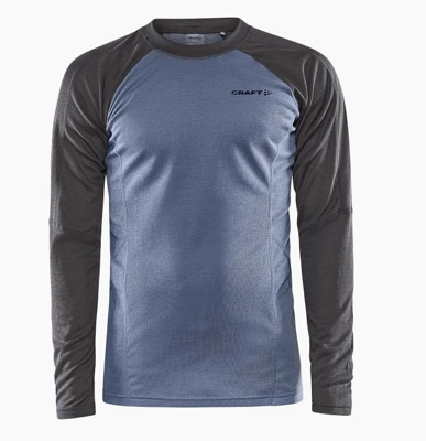 core warm baselayer ls tee men granite flow