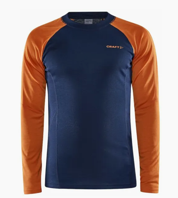 core warm baselayer ls tee men blaze-chestnut