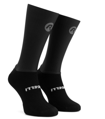 Rogelli Chaussettes de cyclisme unisexes Aero noir