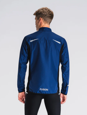 Fusion mens S1 run jacket night blue