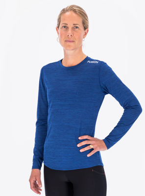 Fusion womens C3 long sleeve night blue