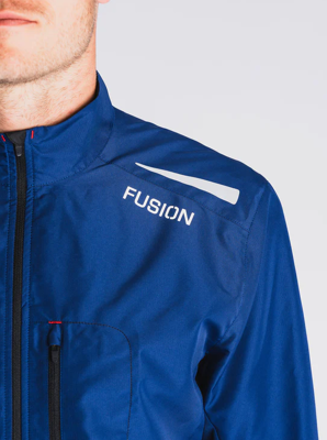 Fusion mens S1 run jacket night blue