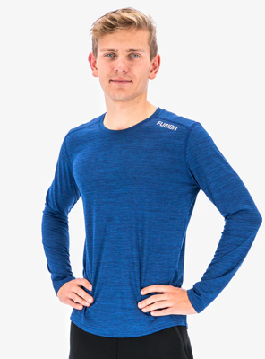 mens C3 long sleeve night blue