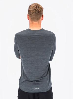 Fusion mens C3 long sleeve grey