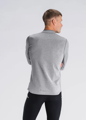 Fusion mens C3 zip neck grey