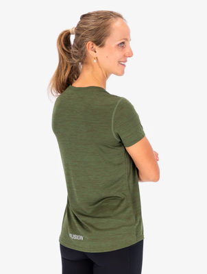 womens C3 t-shirt green