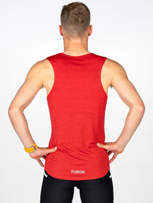 Fusion mens C3 singlet red