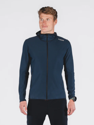 Fusion mens recharge hoodie night blue