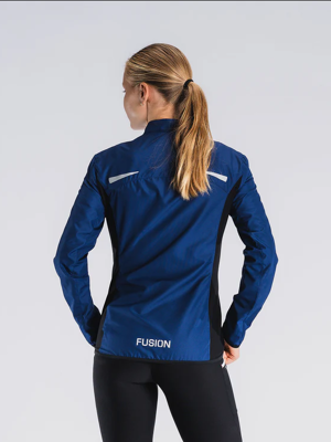 Fusion womens S1 run jacket night blue