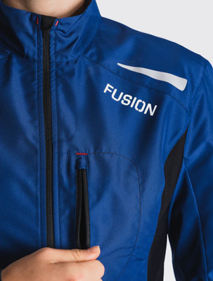 Fusion womens S1 run jacket night blue