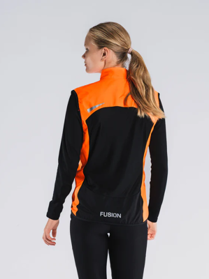 Fusion womens S1 run vest orange