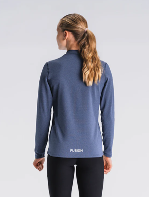 Fusion womens C3 zip neck night blue