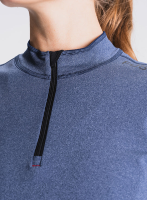 Fusion womens C3 zip neck night blue